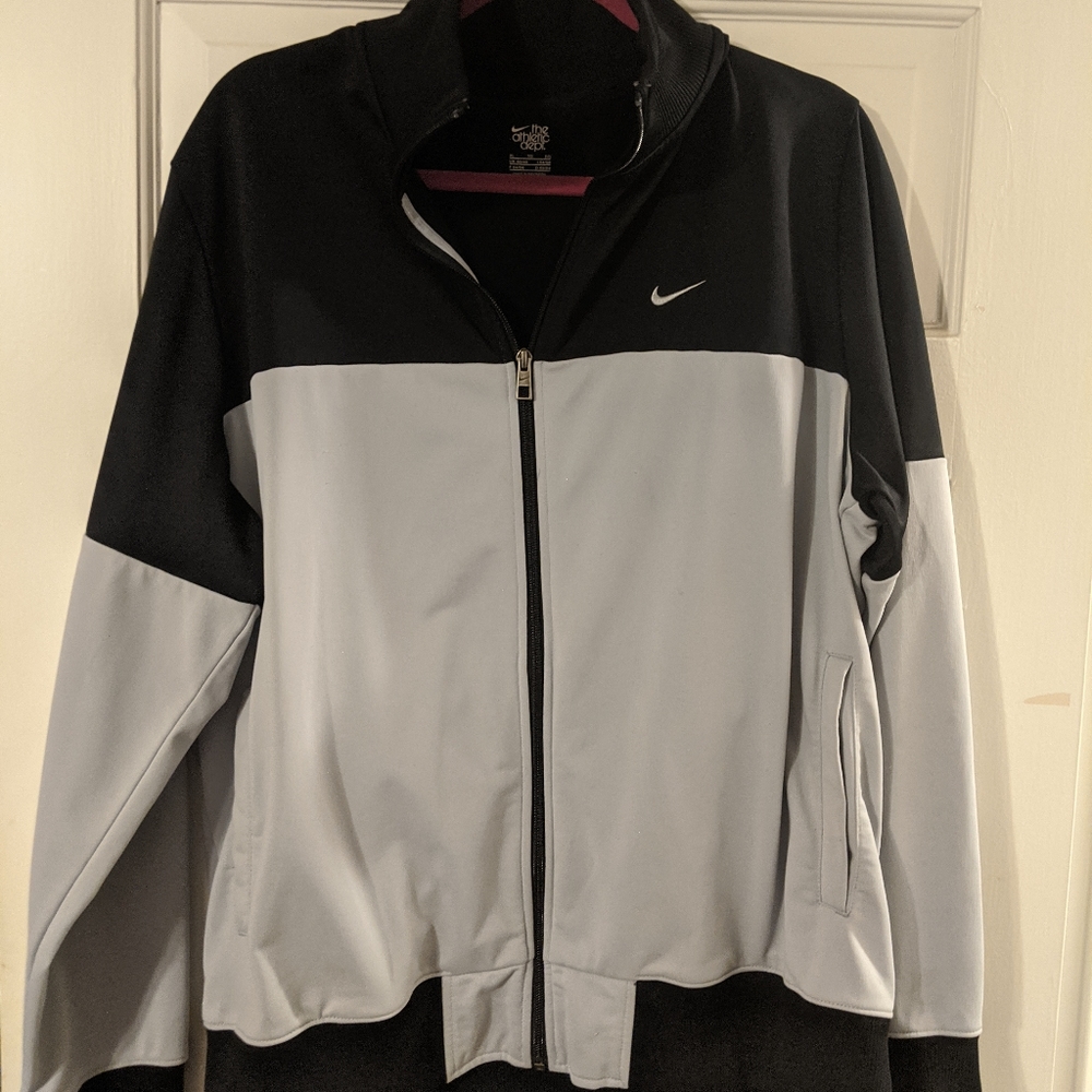 NIKE Full Zip Jacket Black and Gray
